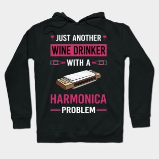 Wine Drinker Harmonica Mouth Organ Hoodie